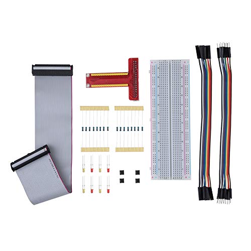 Erweiterungsplatinen-Kit, GPIO-Kabel + Steckbrett + GPIO-T-Typ-Adapterplatine 3 Erweiterungs-DIY-Kit für von Lazmin112