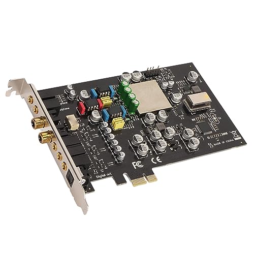 Interne Soundkarte, CM8828 CM9882A 7.1CH TCXO 24Bit 192kHz 100db SNR Soundkarte PCI Express Adapter, 3D Stereo PCI e Audiokarte, für PC 7 8 10 XP Vista von Lazmin112