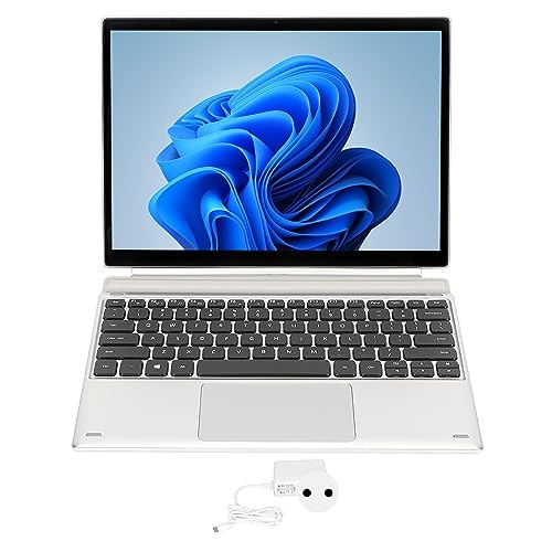 Lazmin112 12,3-Zoll-2-in-1-Laptop mit Touchscreen,11, 5 GHz WLAN, 16 GB Speicher, Auflösung 2880 X 1920, Mehrzweckanschluss, Magnetische Tastatur (16+512G EU-Stecker) von Lazmin112