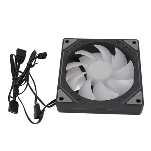 Lazmin112 120 -mm -Hülle Lüfter Argb LED Kühllüfter für CPU Kühler, Geräuschreduktion Computer Hülle Lüfter für CPU Wasserkühler, 1 Einheit (#2) von Lazmin112
