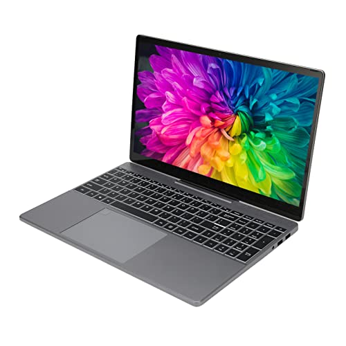 Lazmin112 15,6-Zoll-HD-Touchscreen-Laptop mit 12 GB DDR5-RAM, Schwerkraftsensor, Multimodus, Fingerabdruckleser (EU-Stecker 1 TB) von Lazmin112