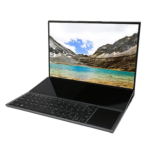 Lazmin112 16-Zoll-14-Zoll-Dual-Screen-Laptop mit Core I7, 16 GB RAM, 11 (16 GB + 256 GB EU-Stecker) von Lazmin112
