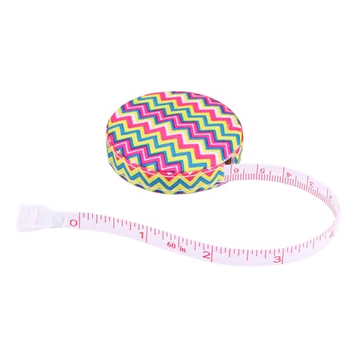 Lazmin112 60 '' Genaues MaßBand, Schönheitskörper Rundfettmessgerät Fitness Messgerät Körper Einrückbares Band (Nr. 1 Water Wellblech) von Lazmin112