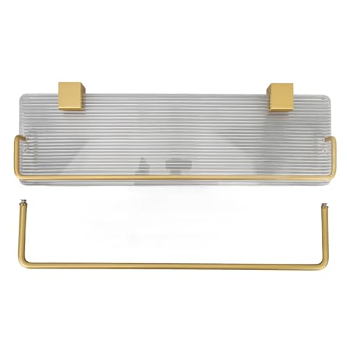 Lazmin112 Acryl Aluminiumtuchhalter Halter Kompakt Design Starker Lagerkapazität Sparersparend für Badezimmer Schlafzimmer Küche (40Q) von Lazmin112