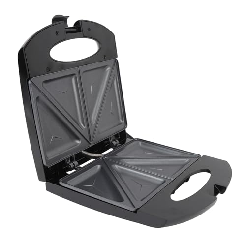 Lazmin112 Elektrischer Frühstückshersteller, Anti -Verbricht -Griff Anti Stick Good Heat Collection Elektrischer Sandwichhersteller für Snacks (EU -Stecker 220 V) von Lazmin112
