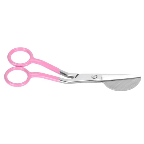 Lazmin112 Entenbillschere, Duckbill Applique Schere Plastikgriff 6 Zoll Ergonomisch Zum Schneiden von Kleidung für Stickereien (PINK) von Lazmin112