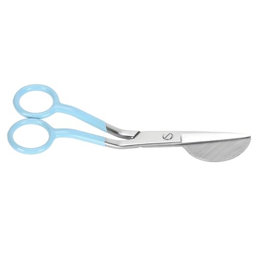 Lazmin112 Entenbillschere, Duckbill Applique Schere Plastikgriff 6 Zoll Ergonomisch Zum Schneiden von Kleidung für Stickereien (Seeblau) von Lazmin112