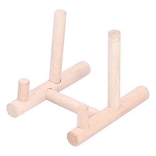 Lazmin112 Holz-Desktop-Aurament, Moderer Tellerhalter für Hauthalt, Leicht und Tragbar, Hochwertige Buche-Mehrzweck-Auramente von Lazmin112