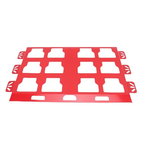 Lazmin112 Metall Montageplatte für Werkzeugspeicherbox Ersatzmetallbasis für Packout Packout Toolbox Organisation für Garage Workshop (Rot) von Lazmin112