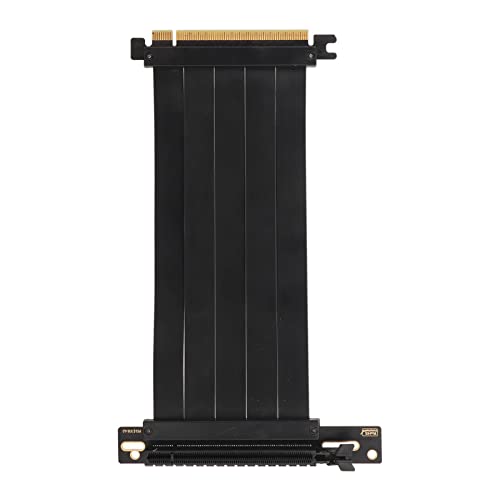 Lazmin112 PCIE 4.0-VERLANGERUNGSKABEL, 90-Brad-PCI-EXPRESS4.0-GPU-GRAFIKKARTEN-Riser-Kabel, UNTERSTUTZT PCI Express3.0 X16 X8 X4 X1, Für Desktop-PC, 20 cm Länge von Lazmin112