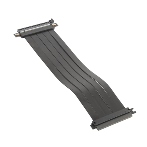 Lazmin112 PCIE 4.0 X16-VERLANGERUNDSKABEL, Über 64 GB S BIDIREKTIONALER ÜBERTRAGUNGS-PCI-Kartenadapter, Schlankes, Flaches GPU-Verlängerungskarten-Riser-Kabel MIT Verlustfreien Signalen (30cm) von Lazmin112