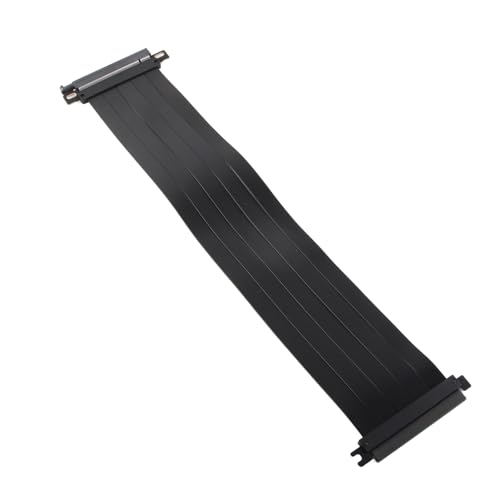 Lazmin112 PCIE 4.0 X16-VERLANGERUNDSKABEL, Über 64 GB S BIDIREKTIONALER ÜBERTRAGUNGS-PCI-Kartenadapter, Schlankes, Flaches GPU-Verlängerungskarten-Riser-Kabel MIT Verlustfreien Signalen (45cm) von Lazmin112
