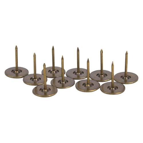 Lazmin112 Polsterstifte, 100-Textiger Cyan-Bronze-Reißnadel, Geeignet für Möbelzuzuhörhörs (Durchmesser 16 mm * Gesamtlänge 20 mm) von Lazmin112