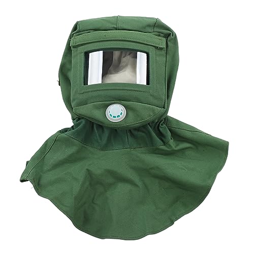 Lazmin112 Robute Sandstrahlhaubenkappe, Klares Glas, Entlüftungsdesign, Staub-und Sandschutz, Weit Verbeitet Zumpolienen, Sandstrahlen und Mangeleren von Lazmin112