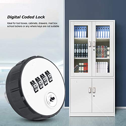 Lazmin112 Safe Key Storage Lock Box 4-Stellige Kombination Security PasswortSerre MIT Schlüsseln (Installationsdicke 36 mm) von Lazmin112