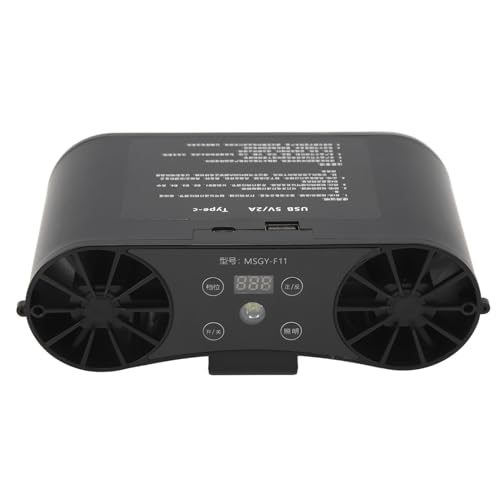 Lazmin112 Tragbarer Taillenlüfter, 4 Ganganpassung Hanging Taillenlüfter Super Starker Luftstrom für die Bauindustrie (20000 mAh) von Lazmin112