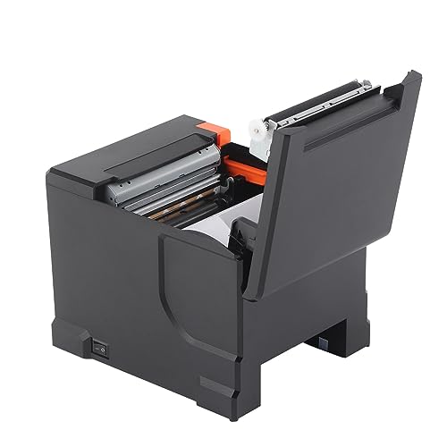 Lazmin112 Tragbarer Thermodrucker mit USB-Anschluss, 300 Mm/s Druckgeschwindigkeit, ABS-Material, Kompatibel mitLinux, für Einzelhandels-POS-Systeme (EU-Stecker) von Lazmin112