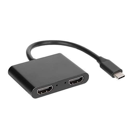 Lazmin112 Type-C 4-in-1-Hub, 4k-HDMI-Dockingstation-Erweiterungskonverter Tragbarer Netzwerkadapter, Unterstützung von UHD 4k bei 30 Hz, Dual-Screen-Anzeige von Lazmin112