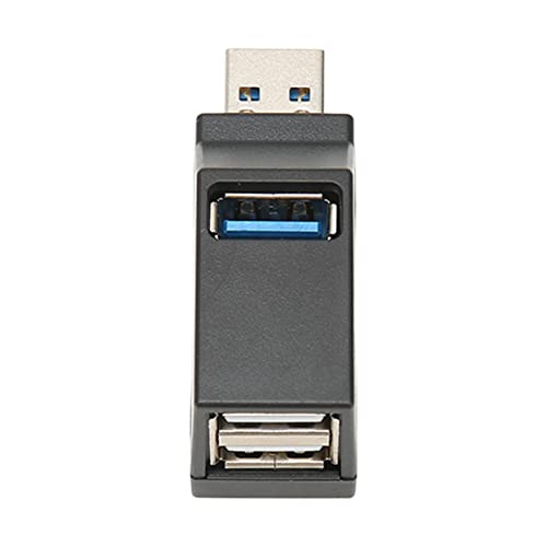 Lazmin112 USB3.0-Hub, 3-in-1-USB3.0-zu-1xUSB3.0-2xUSB2.0-USB-C-Hub-Multiport-Adapter, für Desktop-Laptop-Computer, für Win 7 8 10 XP OS X, für Office Business von Lazmin112
