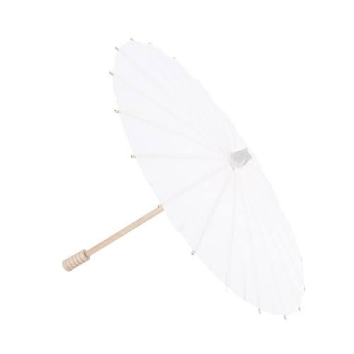 Lazmin112 Weißbuch-Sonnenschirm-Regenschirm, Dekorativer Regenschirm-Sonnenschirm, der Brautpartei-Foto Cosplay Gebauch Hochzeit Ist (Durchmesser 30 cm) von Lazmin112
