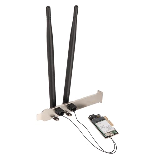 Lazmin112 WiFi 6E-Karte, AX210NGW PCIe-WLAN-Karte, 5374 Mbit/s 6 GHz 5 GHz 4 GHz Tri-Band-Wireless-Netzwerkkarte, Gigabit-Ethernet-Netzwerkadapter, für Windows 10 11 Linux Chrome OS von Lazmin112