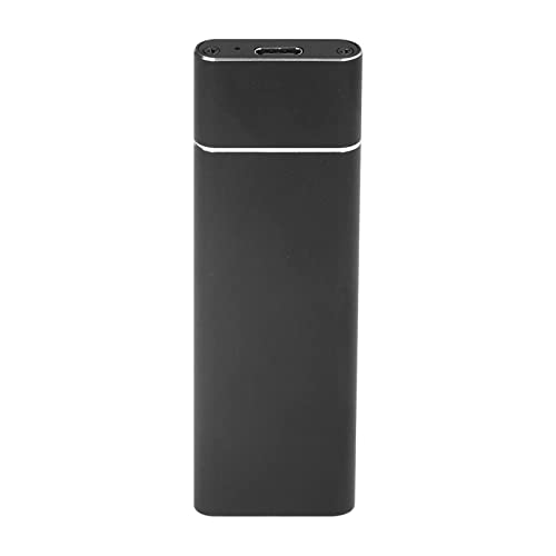 USB C SSD-Gehäuse, M.2 NGFF Hochgeschwindigkeitsübertragung USB3.0 5 Gbit/s USB 3.1 10 Gbit/s Typ C Metall-SSD-Gehäuse für Computer für 7 10 (Schwarz) von Lazmin112