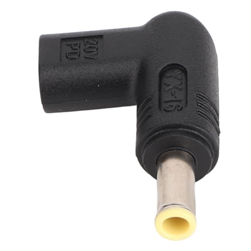 USB C auf 5,5 X 3,0 Mm DC-Adapter, 90-Grad-Winkel, PD-Emulator-Trigger, Unterstützt 18 W–100 W Leistung, 18,5–20 V Spannung, Breite Kompatibilität, Ladeadapter für Laptop und von Lazmin112