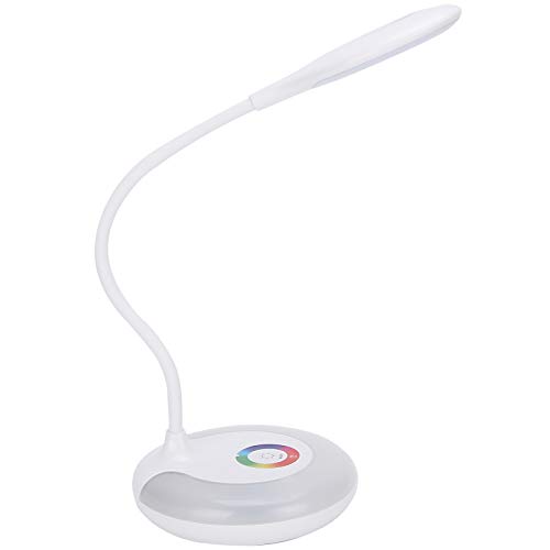 USB LED Tischlampe, Touch Dimming Schreibtischlampe, Augenschutz Bunte Touch Dimming Light, Wiederaufladbare Flexible Schwanenhals Studienlampe (2500 mAh wiederaufladbare Version) von Lazmin112