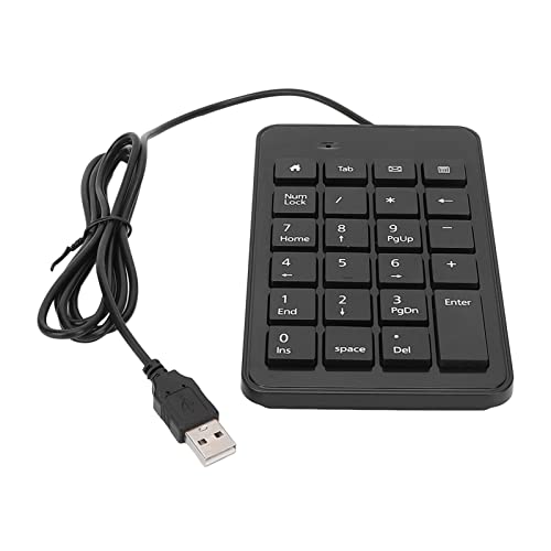Zahlentastatur in Voller Größe, 23, Tragbare, Ultraschlanke Mini-USB-Tastatur, Kabelverbindung, Zifferntastatur für die Finanzbuchhaltung von Lazmin112