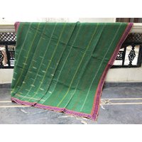 Vintage Kantha Quilt Aus Baumwolle Handgenähte Ralli-Decke von LazuWork