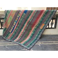 Kantha Quilt, Vintage Decke, Tagesdecke, Werfen, Recycelter Handgemachte Kantha, Quilt von LazuWork