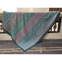 Vintage Kantha Quilt Handgemachter Boho Überwurf Mit Sari von LazuWork