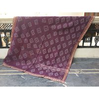 Vintage Kantha Quilt Handgemachte Überwurf-Decke Aus Recycelter Baumwolle von LazuWork