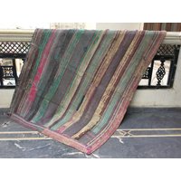 Vintage Kantha Quilt Handgemachter Patchwork-Überwurf von LazuWork