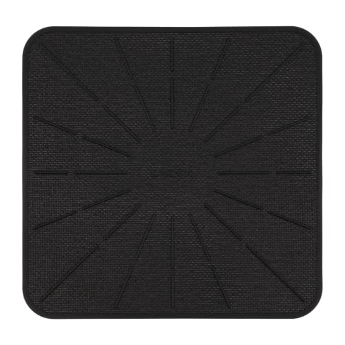Lazy K Induktionskochfeldmatte, Silikon-Fiberglas-Kratzschutz, für Magnetherd, rutschfeste Pads, um zu verhindern, DASS Töpfe während des Kochens verrutschen, quadratisch, 22,9 cm, Schwarz Lazy K Induktionskochfeldmatte, Silikon-Fiberglas-Kratzschutz, für Magnetherd, rutschfeste Pads, um zu verhindern, DASS Töpfe während des Kochens verrutschen, quadratisch, 22,9 cm, Schwarz von Lazy K