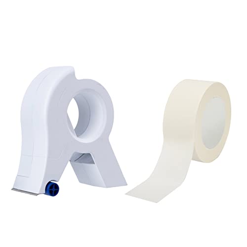 Lazyspace Manueller Maskierbandapplikator, vormontiertes Spender Werkzeug, klebt Malerband in einem durchgehenden Streifen, Abdeckbandabroller, Handmasker, vormontiertes Abdeckfolien-Klebebandwerkzeug von Lazyspace