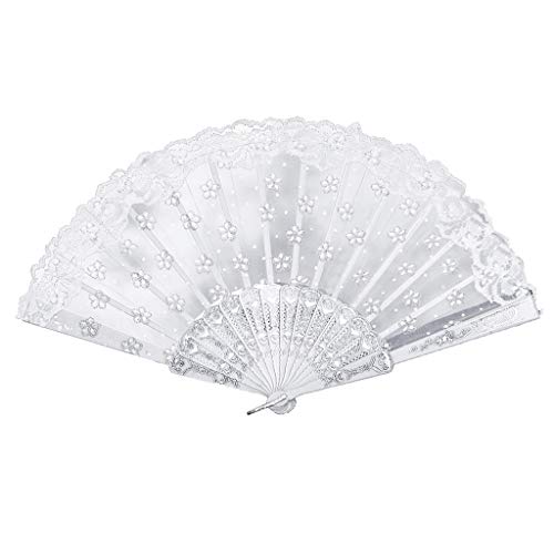 Lazzboy Beste Chinesische Art-Tanz-Hochzeitsfest-Spitze-Silk Faltender Handblumen-Fan Faltbhandfächer Aus Spitze Fächer Spanische Viktorianischen Hand Fan Für Hochzeitsfeier(I) von Lazzboy