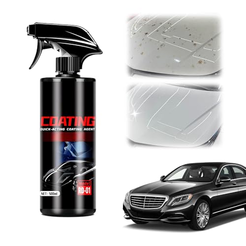 Car Protective Ceramic Spray Coating, Lackversiegelung Auto, Auto Kratzer Entferner, Nano Magic Plast Care Tur, Hochglanz Politur Mit Langzeitschutz, FlüSsigglas FüR Lackschutz Und Uv-Schutz (1) von Lbotr