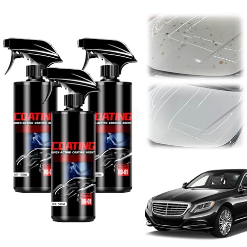 Car Protective Ceramic Spray Coating, Lackversiegelung Auto, Auto Kratzer Entferner, Nano Magic Plast Care Tur, Hochglanz Politur Mit Langzeitschutz, FlüSsigglas FüR Lackschutz Und Uv-Schutz (2) von Lbotr