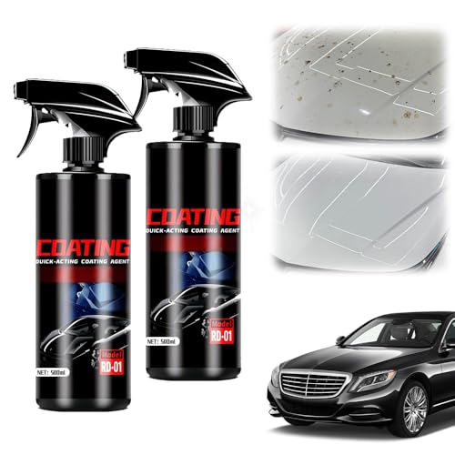 Car Protective Ceramic Spray Coating, Lackversiegelung Auto, Auto Kratzer Entferner, Nano Magic Plast Care Tur, Hochglanz Politur Mit Langzeitschutz, FlüSsigglas FüR Lackschutz Und Uv-Schutz (3) von Lbotr