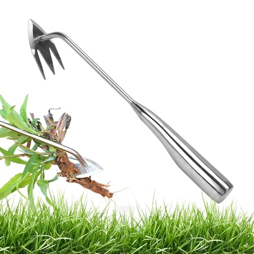 Lbotr Stainless Steel Multifunctional Weeder, Unkrautentferner Gartenwerkzeug zum Jäten von Unkraut, Moos und Wildkräutern in Pflasterfugen, Beeträndern und Gehwegen, Inklusive Ergonomischem Griff von Lbotr