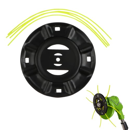 String Trimmer Replacement Head, UnkrautbüRste, Robuster Fadenkopf Mit Metallplatte FüR Harte UntergrüNde Wie Pflastersteine Und Beton, Kompatibel Mit Meisten Gartentrimmern (Innendurchmesser 5 mm) String Trimmer Replacement Head, UnkrautbüRste, Robuster Fadenkopf Mit Metallplatte FüR Harte UntergrüNde Wie Pflastersteine Und Beton, Kompatibel Mit Meisten Gartentrimmern (Innendurchmesser 5 mm) von Lbotr