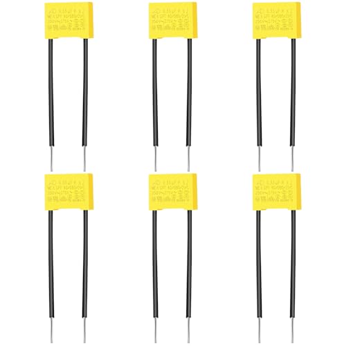 LbsAMP 6 Stück Entstörkondensator für Led Lampen 0,33µF 275V X2 Sicherheits Kondensatoren Kondensator Gegen Flackern Led Entstörer Kondensator für Blinklampen Signallampen LED Beleuchtung von LbsAMP