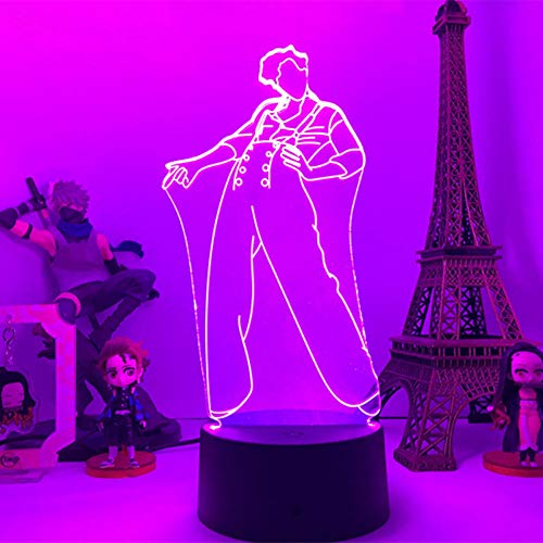 3D-Illusionslampe Harry Edward-Stil Bettwohnlampe Lampara Schlafzimmer Dekor Bunte LED Nachtlicht Schreibtischlampe Weihnachten Geburtstagsgeschenk-7 Farben Keine Fernbedienung von Lbvrgg