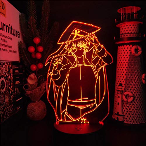 Anime Figur Naruto 3D Illusion Licht Uzumaki Hatake Kakashi LED Nachtlicht Raum Dekoration Atmosphäre Kind Geburtstagsgeschenk-16 Farbe mit Fernbedienung von Lbvrgg