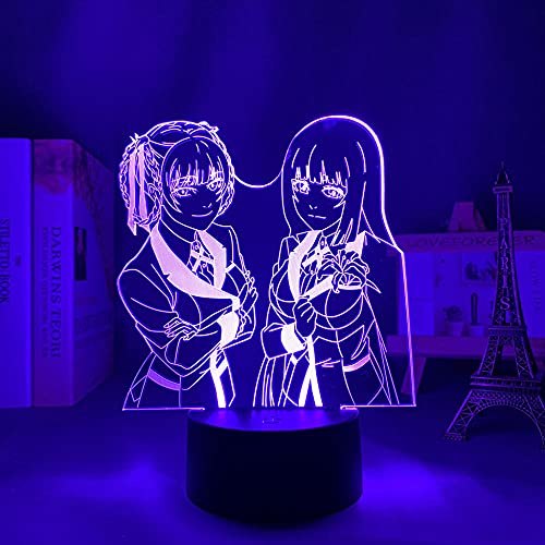 Anime Kakegurui - LED Nachtlicht für Kinderzimmer Dekoration Atmosphäre Tischlampe Manga 3D Illusion Licht Kind Geburtstagsgeschenk-16 Farbe mit Fernbedienung von Lbvrgg