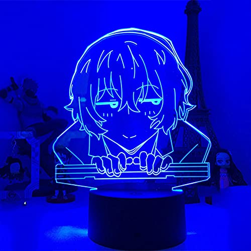 Anime Night light RGB Colorful Neon Lamp Bedroom for Friend nakakara Chuya Anime Dog Stray Osamu Dazai Christmas Birthday Gift-16 Farbe mit Fernbedienung_F3. von Lbvrgg
