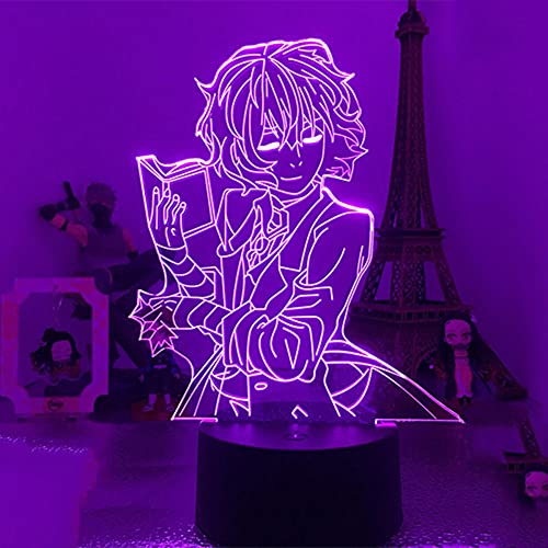 Anime Night light RGB Colorful Neon Lamp Bedroom for Friend nakakara Chuya Anime Dog Stray Osamu Dazai Christmas Birthday Gift-16 Farbe mit Fernbedienung_Q2. von Lbvrgg