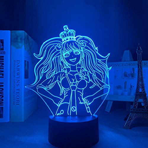 DanganronPA-LED RGB Nachtlampe Raumdekoration Atmosphäre Junko Enoshima 3D Bunte Illusion Licht Kinder Weihnachten Geburtstagsgeschenk-16 Farbe mit Fernbedienung von Lbvrgg