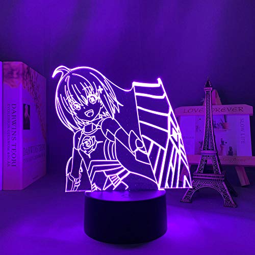 LED Night Light Anime Ich möchte nicht weh tun, also werde ich max. Ich werde max, meine Verteidigungszimmer-Dekor-Tischlampe Manga BOFURI 3D-Illusionslicht-7 Farben Keine Fernbedienung von Lbvrgg